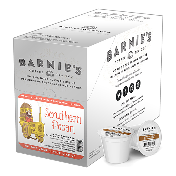 Barnies Coffee Southern Pecan, Single Serve Cup, PK96 SNBA328155